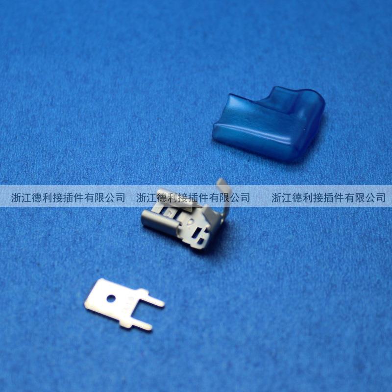 供应4.8 旗形插簧 187端子PCB板插片连线大端子 插簧+护套+插片