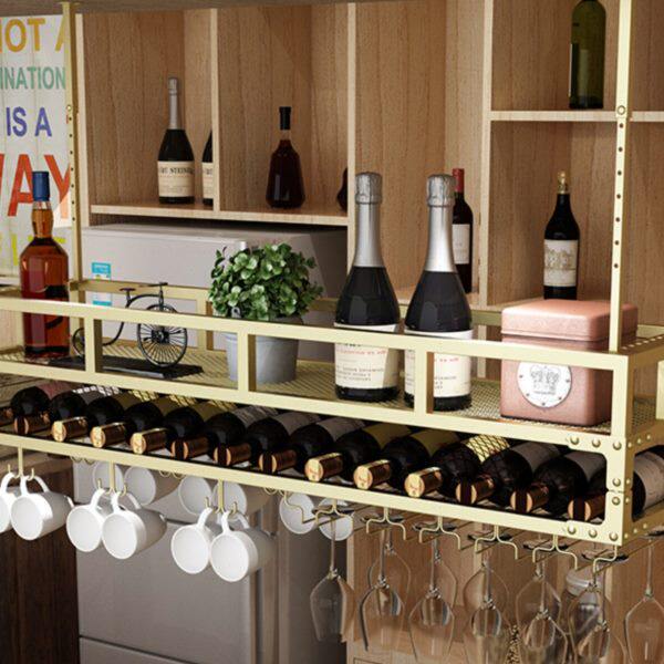 酒吧红酒杯架倒挂悬挂吧台高脚杯红酒置物架吊架家用酒架摆件酒柜