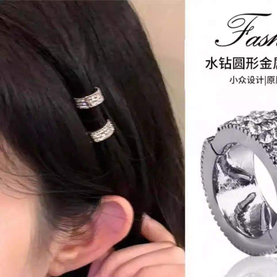 明星同款高颅顶圆形发扣刘海发夹女前额侧边夹发卡头饰YZ05