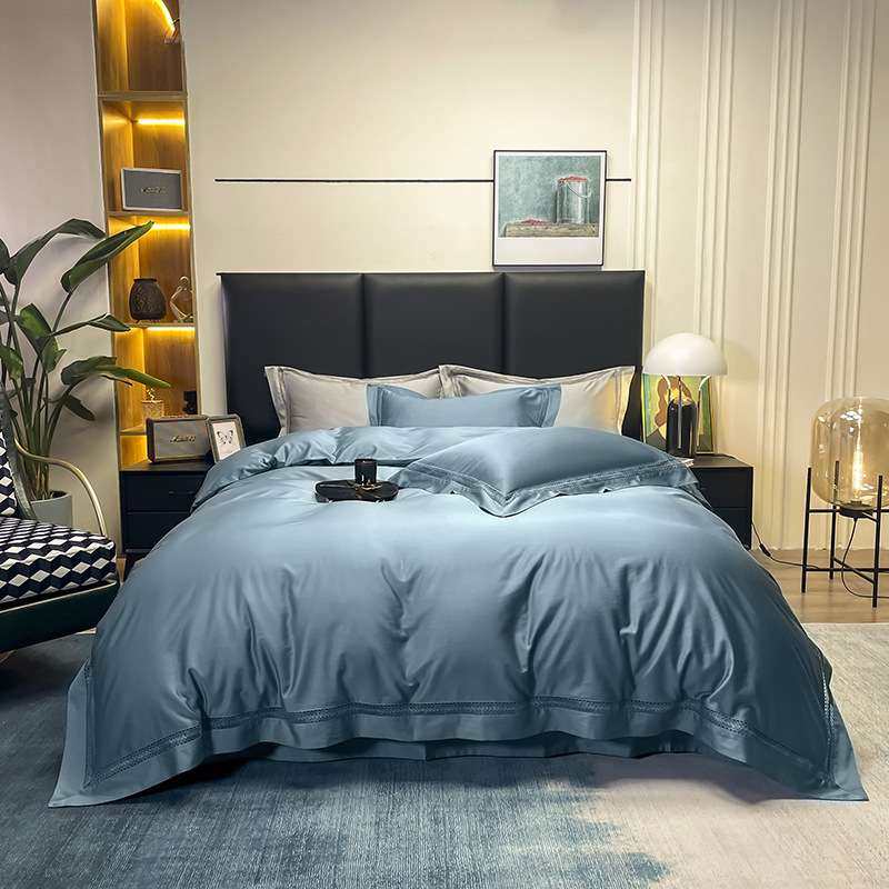 新款100支天丝棉镂空工艺四件套纯色被套床单床上用品,电子元器件市场,其它元器件,淘宝优惠券,粉丝福利购,淘宝优惠卷