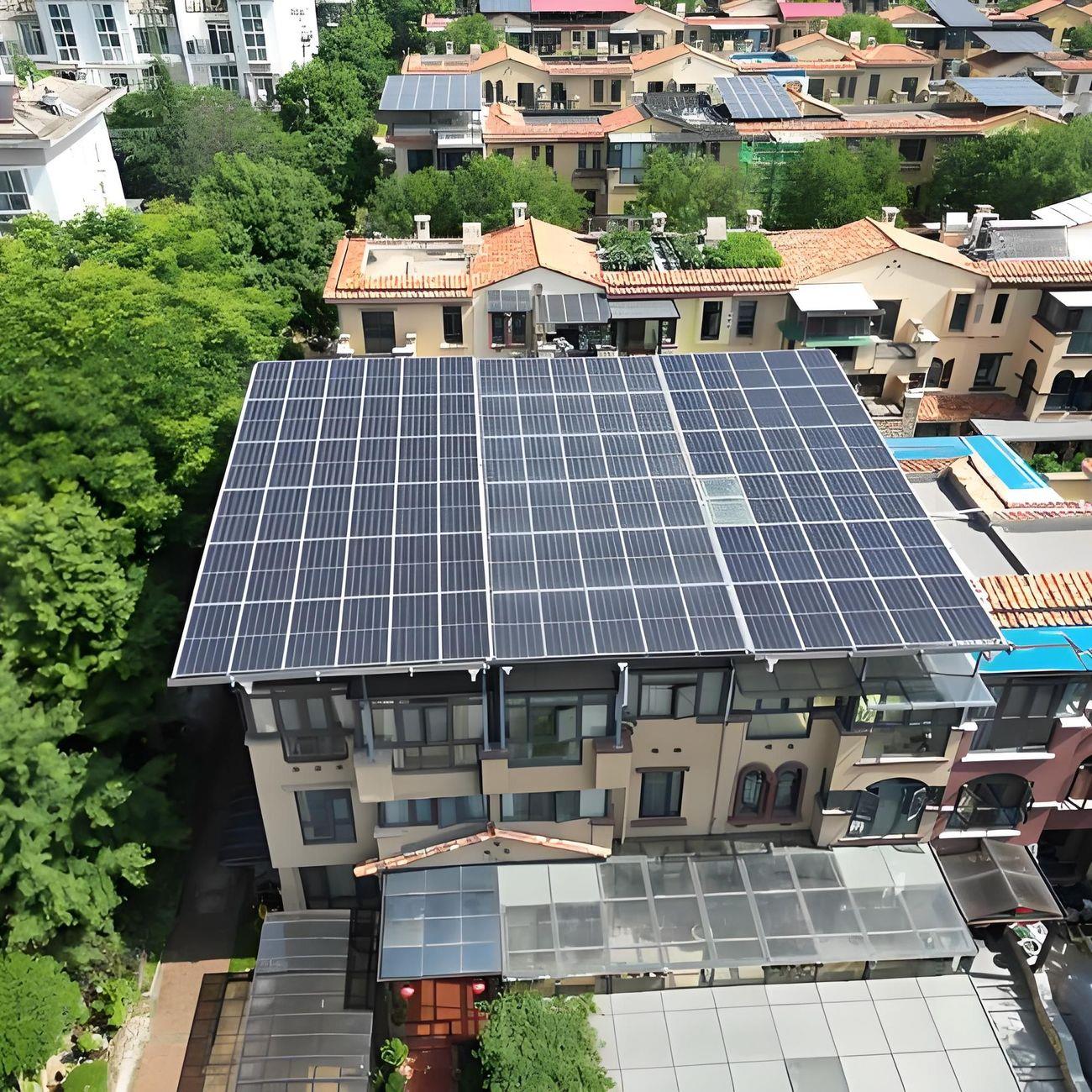 11kw别墅家用光伏太阳能