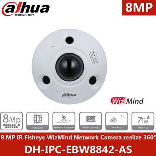 WizMind 英文Dahua Fisheye IPC EBW8842P Camera 8MP Network
