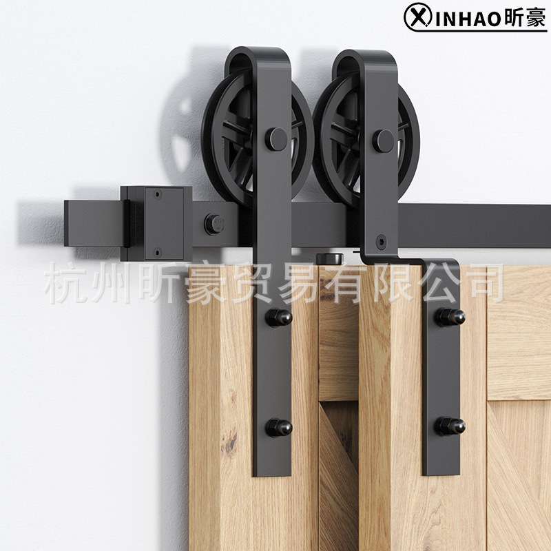 大轮bypass单轨道双排门重叠门移门吊轮吊轨谷仓门吊轨谷仓门五金