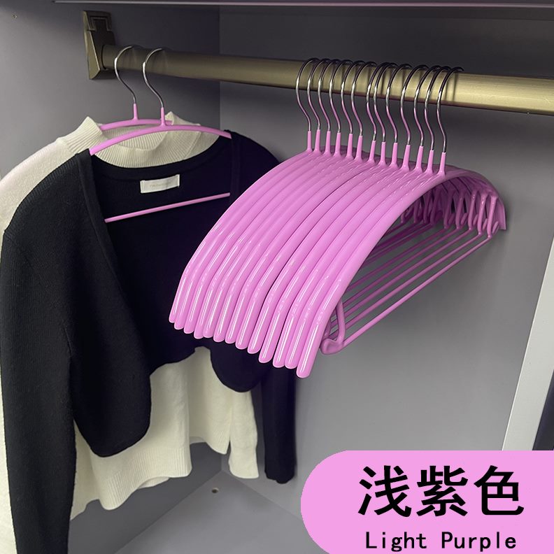 护宽肩肩防家用无痕半圆钢衣架防滑衣子挂衣角衣服晾衣撑猛衣架子