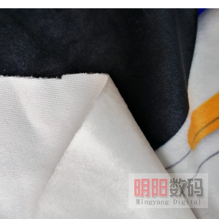绒布微弹色好水晶毛不毛8边布数码印花布料号边15专用短布上