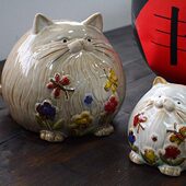 饰品猫咪 大号创意装 存钱罐陶瓷送复古龙猫生日礼物居家储蓄罐 包邮