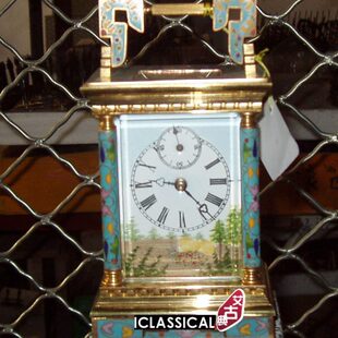 镀仿古 时尚 钟钟表钟表表钟表皮套金珐琅双盘古典 钟 欧式