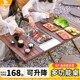铝合金桌椅露营蛋卷桌gt升降户外装 备桌旗餐野营野速i便携可折叠