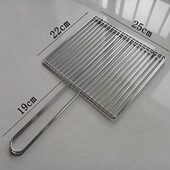 烤肉不锈钢烧烤条拍夹子烧烤夹板加密网工具竖帘子小号网烧烤夹子