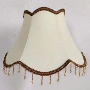 罩卧室床落地灯E27罩台灯配件罩子欧式灯具布艺大气头复古壁灯