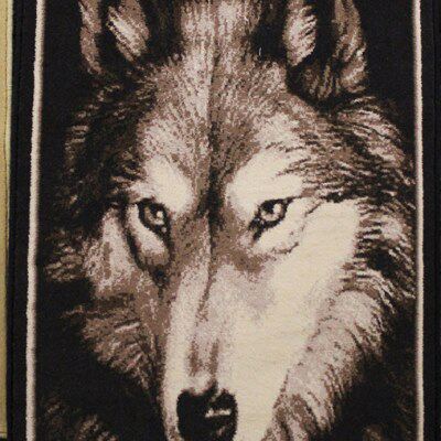 画挂毯羊毛狼老虎卧室壁装饰新疆艺术背景壁挂客厅群战壁画狼纯毯