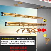 阳台配件16手摇3不锈钢钢丝绳室内晒衣架晾衣杆升降晾衣架维修430