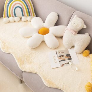 沙发垫撸M加厚北欧ins兔高级风毛绒防滑高级 life轻奢猫.坐垫感