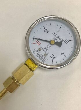 6带直1-量径程 -mmmm 2.60-Z.压力4060 Ympa宝塔接头 真空表