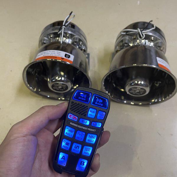 宣传车汽车12V24改装高清喊话器警报器车载警笛无线高音400W600W