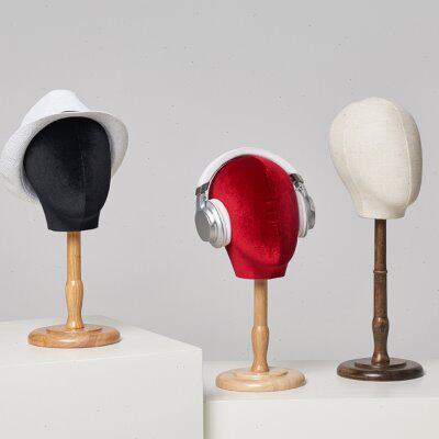 男女品假头饰假发模布头儿童围巾头模2包人帽子展示架道具头模