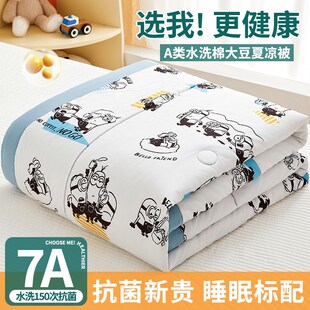 A类抗菌水洗棉夏凉被大豆纤维被芯C2025新款空调被单件被子非纯棉