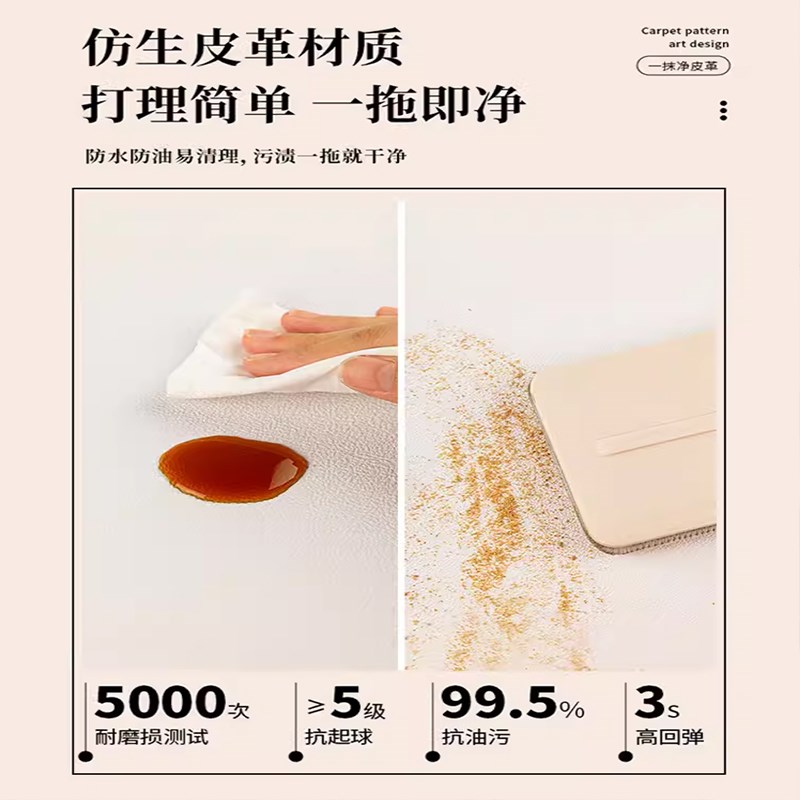 2024新款厨房地垫pvc防滑防油防水整铺专用免洗可擦地面裁剪地毯