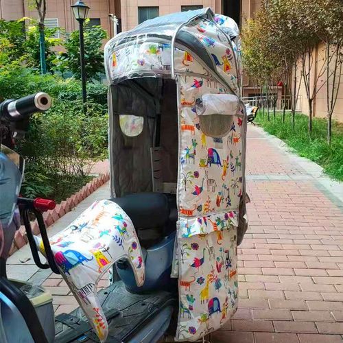 儿童座椅雨棚宝宝座遮雨棚保暖蓬挡风棉蓬防雨蓬电动自行车后座棚