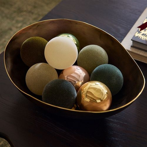 圣诞节装饰品家用圣诞球挂饰圣诞树挂件布置DIY植绒吊球彩球摆件