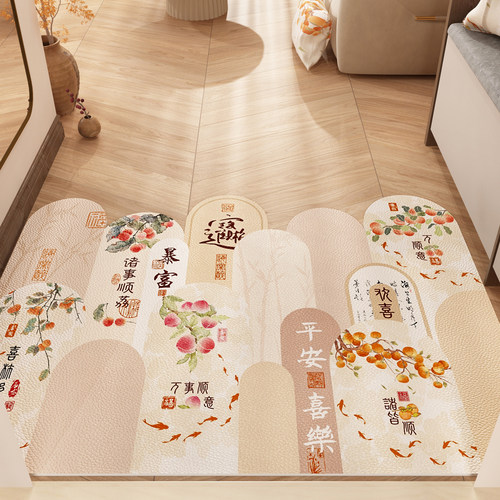 2024新款f门垫PVC入户门地垫免洗可擦耐脏地毯门口进门脚垫可裁剪