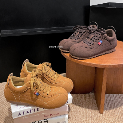 复古百搭厚底低帮休闲德训鞋女款