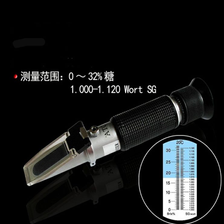 折糖测量仪仪精酿啤酒光甜折仪手持式度测试射糖度计标准比重计测
