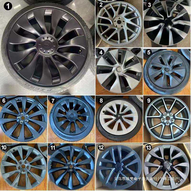 暗莹适用Model轮毂锻造22寸19寸钢圈改装S3P寸20YX21原厂