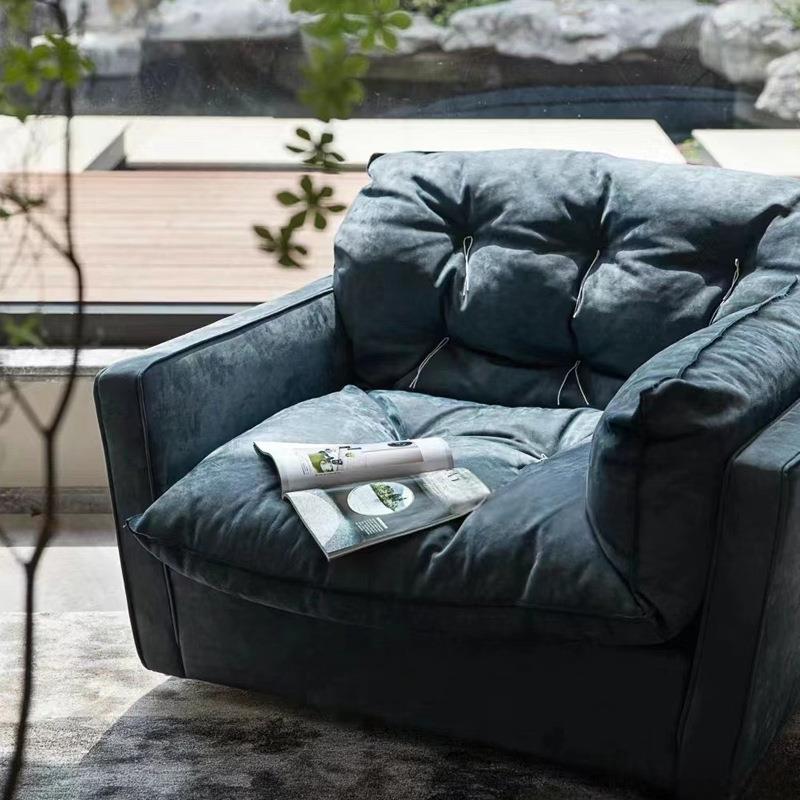 baxtey索伦托沙发旋转单人椅意式轻奢现代客厅大平层别墅懒人沙发