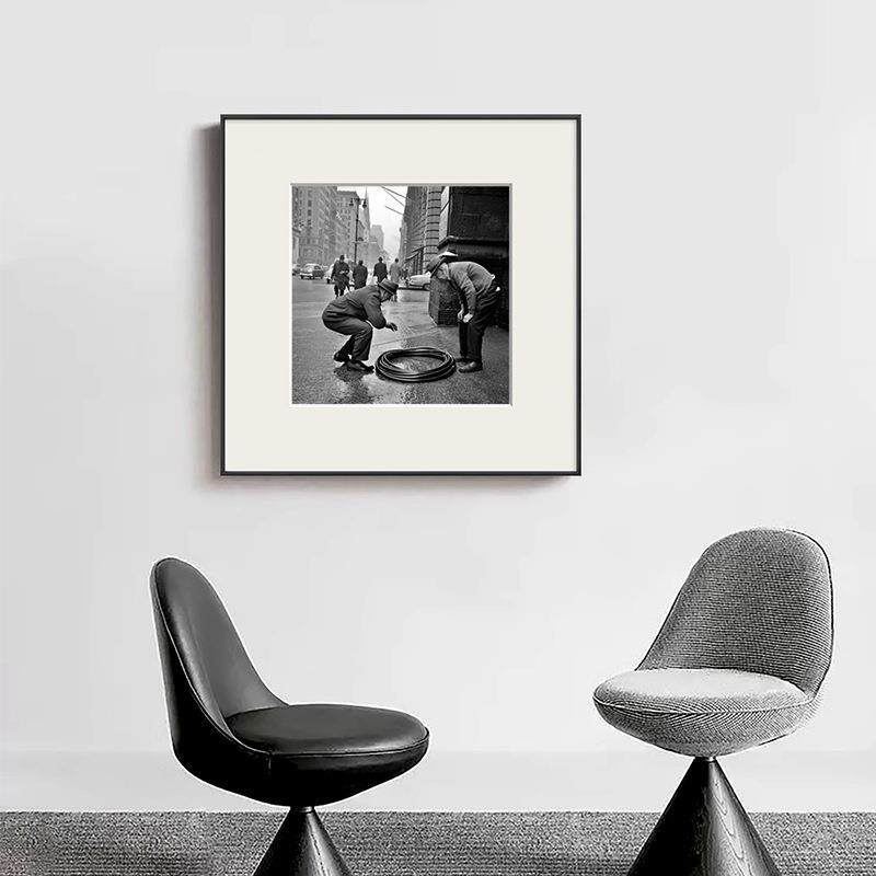 小众简约复古客厅装饰画薇薇安黑白艺术画摄影照片方形带卡纸挂画,3C数码配件,USB灯,淘宝优惠券,粉丝福利购,淘宝优惠卷