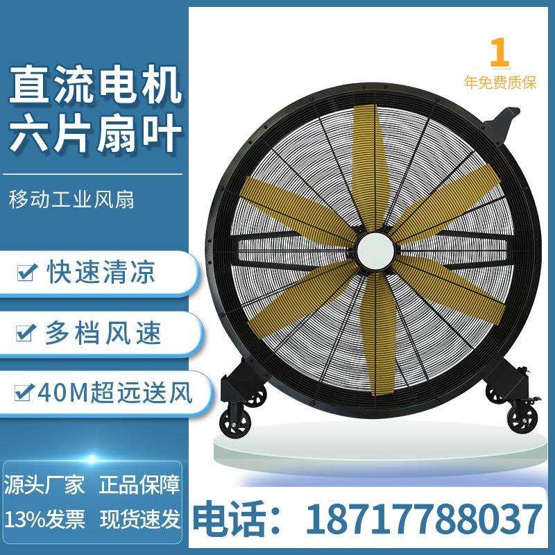 雷豹可移动工业大风扇EF4822六片扇叶直流无刷电机工厂降温大功率