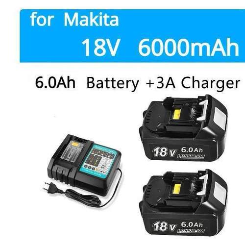 适用Maki牡田18V6.0 BL1830 BL1850无绳电动工具配件锂电 池组厂