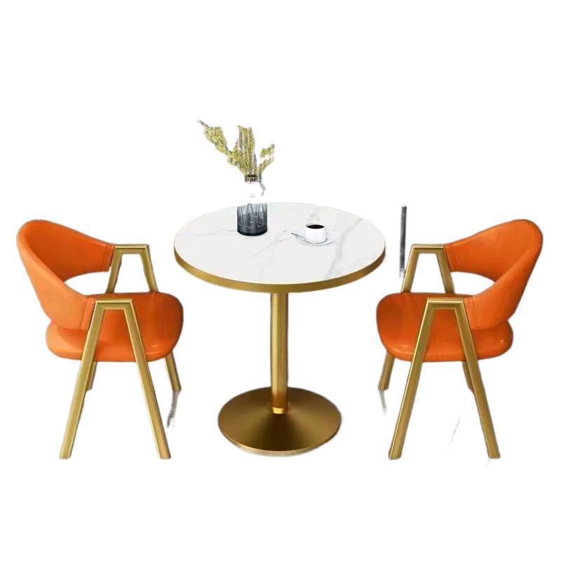 北欧风洽谈桌椅组合接待会客简约小户型奶茶可伸缩阳台休闲餐桌椅