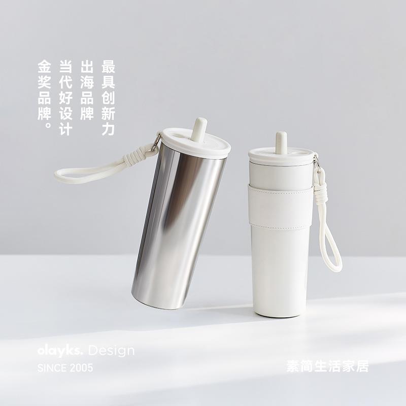 【秒杀限拍1单】olayks立时吸管保温杯女新款大容量学生上学杯子