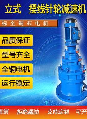 卧式摆线针轮减速机XWDY/BWY单级双级硬齿面变速箱搅拌防爆电机厂
