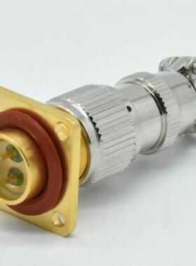 2芯真空箱使用玻璃烧结连接器气密性航空插头MX12-2P公母接头