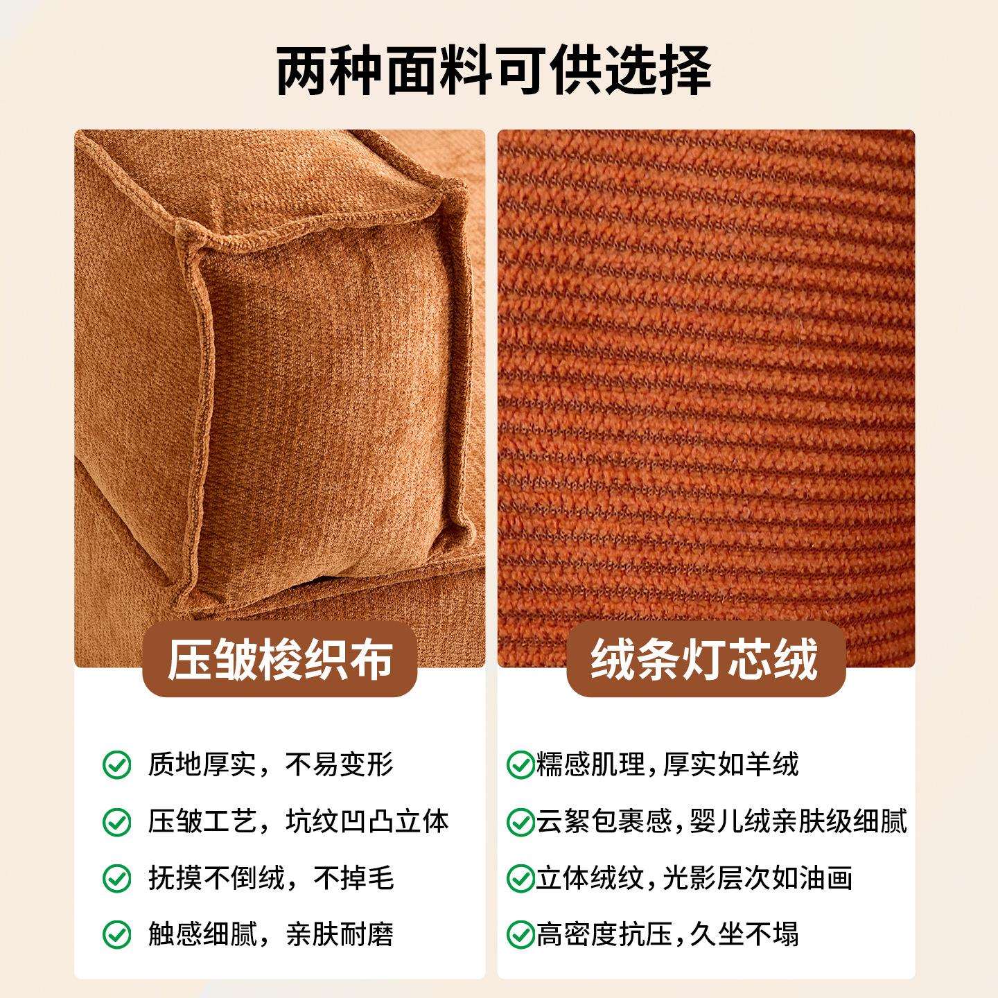 布艺沙发客厅小户型出租房单双人压缩沙发拆洗一体两用折叠沙发床
