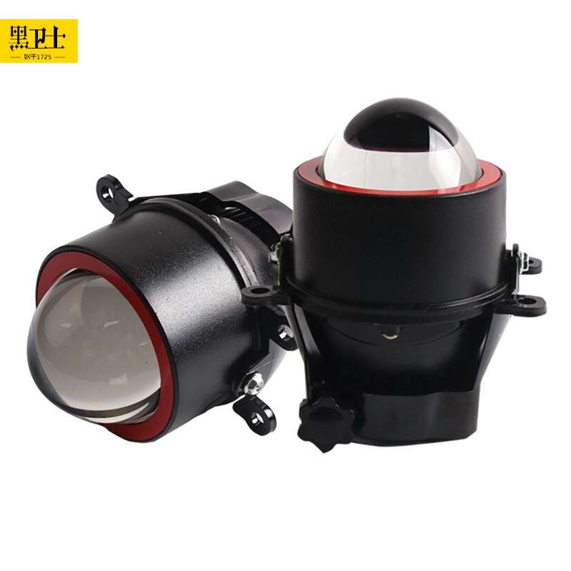3寸通用LED双光透镜雾灯35w 12v 6000k 3000 K雾