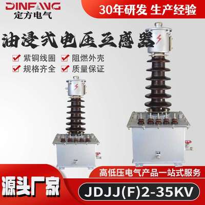 厂家供应 油浸式电压互感器JDJJ(F)2-35KV高压计量箱 单相互感器