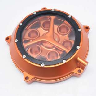 波速尔M4/华洋K6R越野摩托改装CNC透明离合盖带油道CNC离合毂压盖