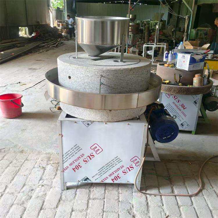 电动五谷杂粮石磨机小麦糊子豆子豆腐磨浆机粮食研磨加工设备