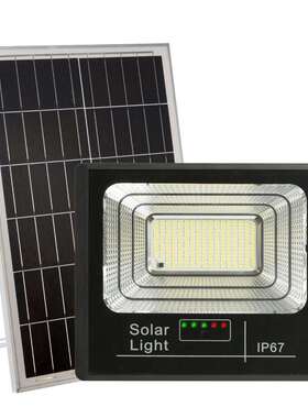 家用户外太阳能灯庭院灯LED超大功率太阳能投光灯新农村建设路灯