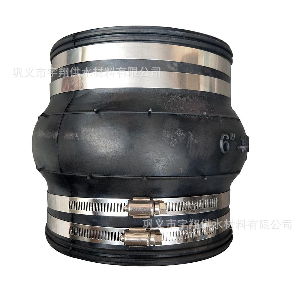 专业生产GJQ（X）-KG卡箍式可曲挠橡胶接头 卡箍式橡胶软连接