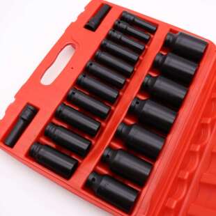 1/2气动加长套筒20件套小风炮套筒定 制加 工生产 大飞六角套筒