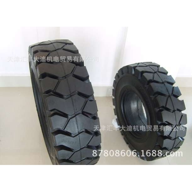 供应高耐磨免维护叉车实心轮胎650-1028x9-153吨配套叉车实心轮胎