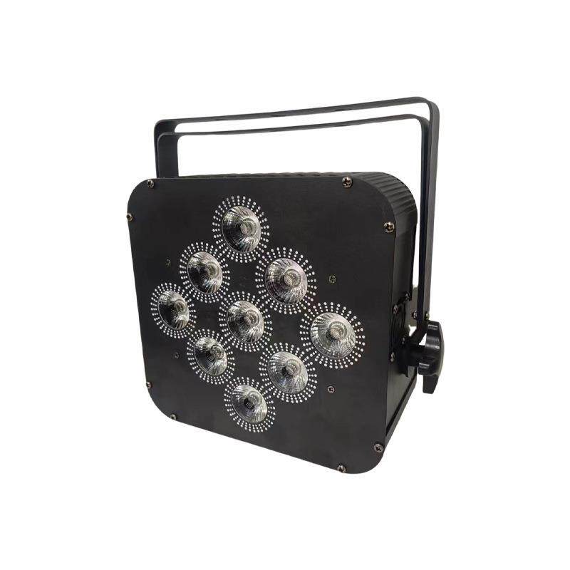 9颗摇控充电染色帕灯无线电池Par灯颗六合一婚庆酒吧LED舞台灯光