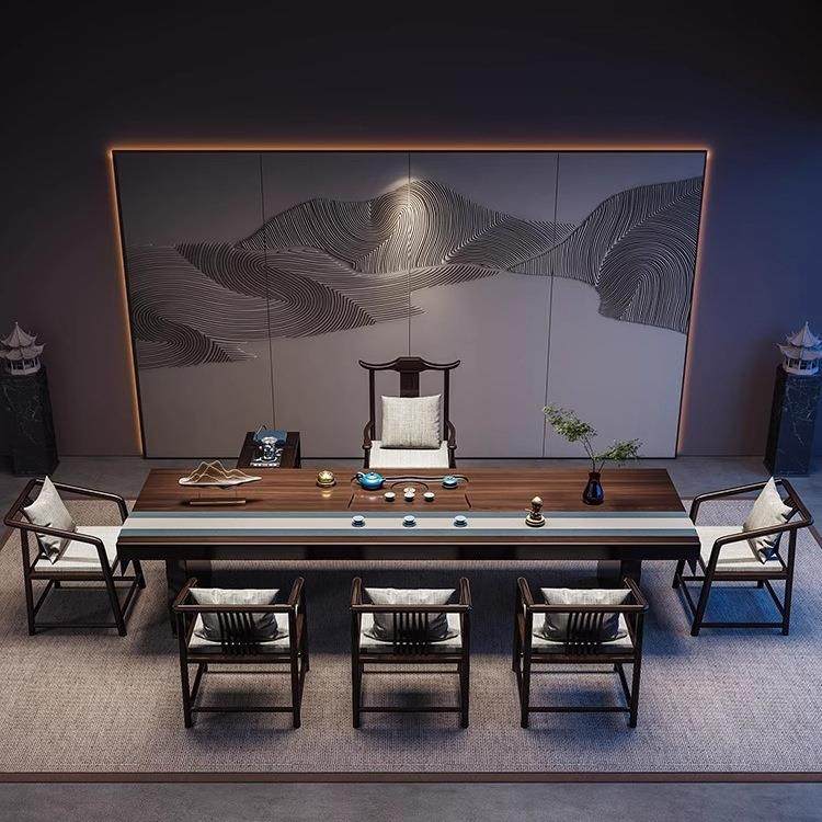 新中式实木茶台茶桌中式大板茶桌泡茶桌椅组合家用办公室禅意茶室,鲜花速递/花卉仿真/绿植园艺,割草机/草坪机,淘宝优惠券,粉丝福利购,淘宝优惠卷