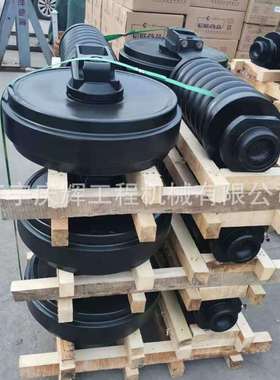 DX350LC挖掘机涨紧油缸引导轮总成 支重轮 钩机DX380LC履带板总成