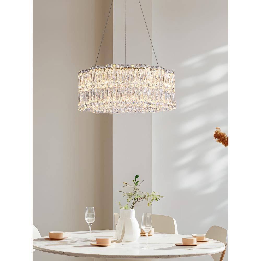 灯具现代简约客厅主灯餐厅吊灯奶油风轻奢水晶灯卧室灯创意艺术灯