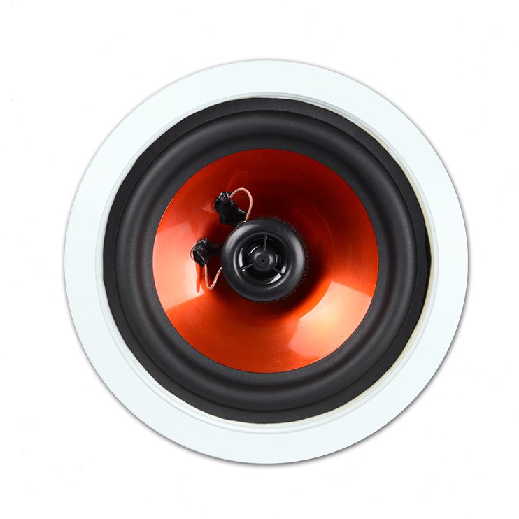 背景音乐定阻轴家用6寸嵌入式店铺同 环绕音响吸顶喇叭 吊顶音箱